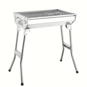 Portable Foldable Stainless Steel Grill for Outdoor Use