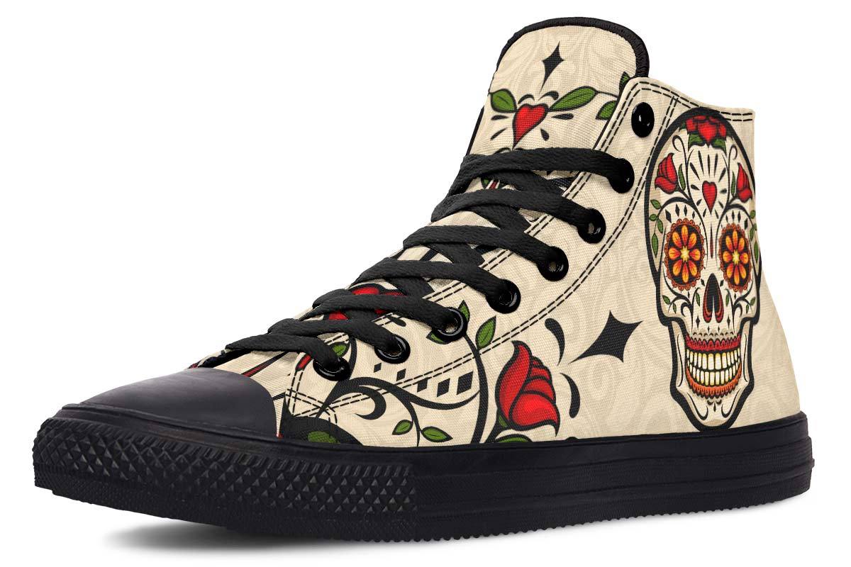 Printed Couple High Top Canvas Shoes - Imagen 9