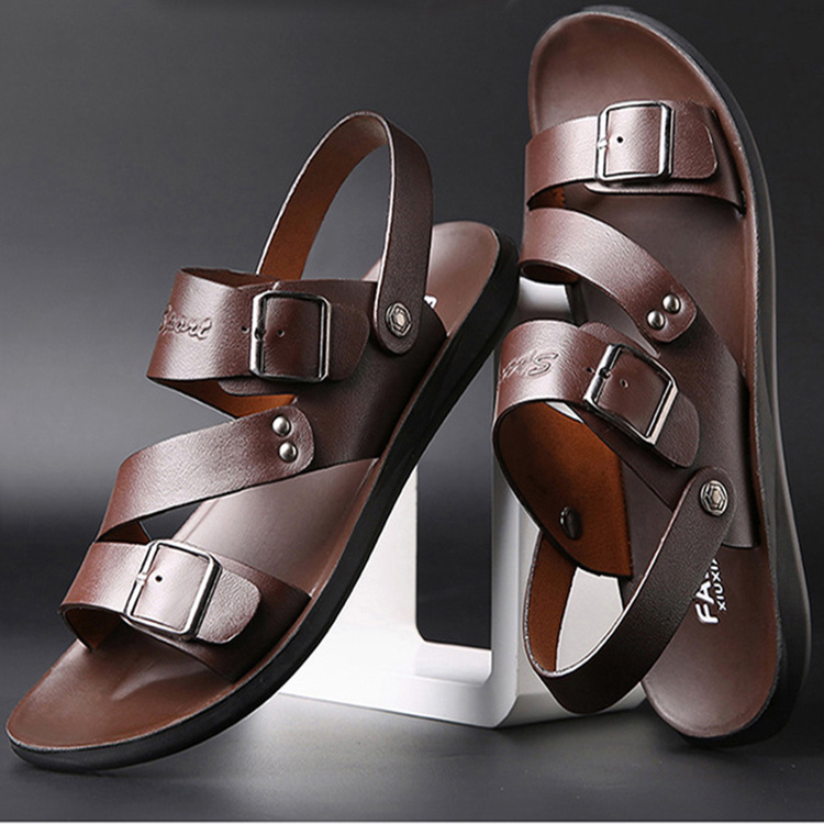 Sandalias Hombre Casual Cómodos zapatos de hebilla descalzos - Imagen 3