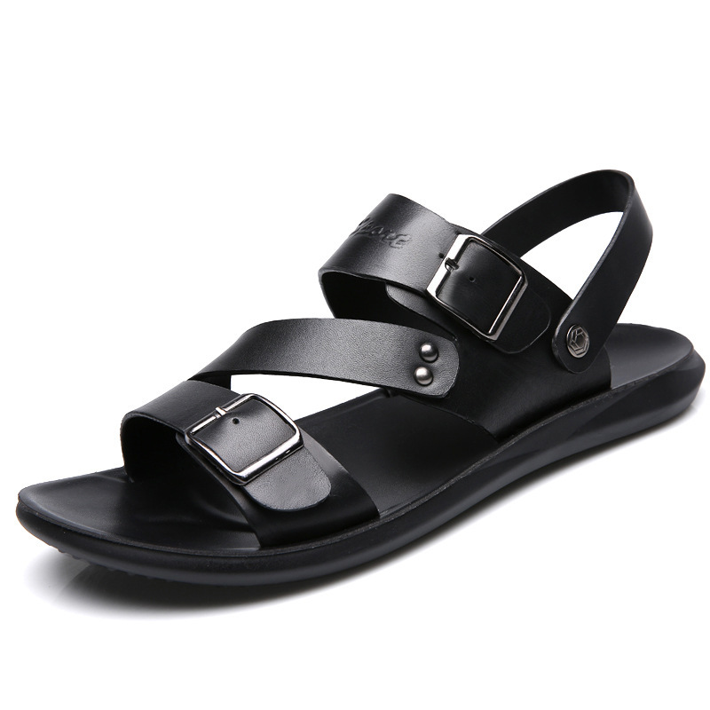 Sandalias Hombre Casual Cómodos zapatos de hebilla descalzos - Imagen 4