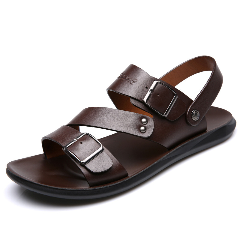 Sandalias Hombre Casual Cómodos zapatos de hebilla descalzos - Imagen 5