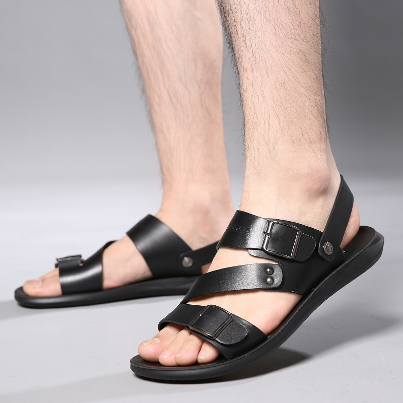 Sandalias Hombre Casual Cómodos zapatos de hebilla descalzos - Imagen 2