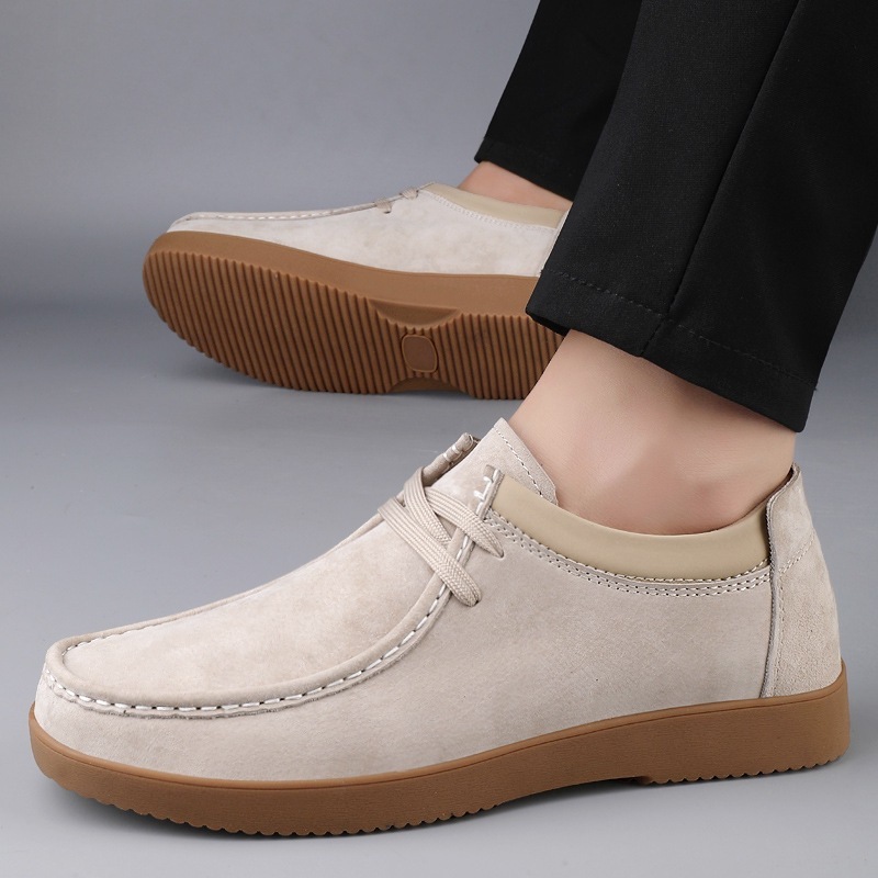Zapatos casuales para hombre, cuero con cordones, estilo Británicos. - Imagen 5