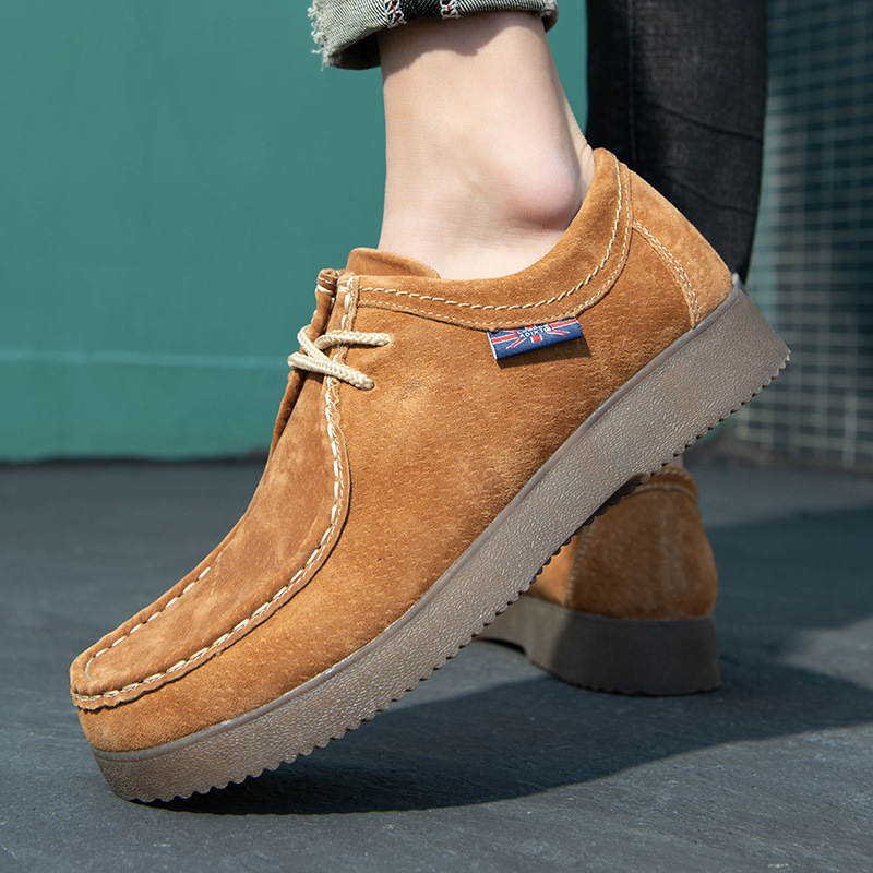 Nuevas zapatillas de cuero estilo británicos, estilo retro - Imagen 3