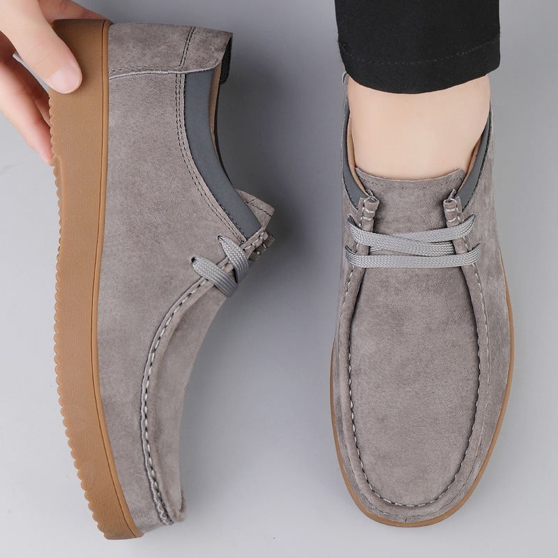 Zapatos casuales para hombre, cuero con cordones, estilo Británicos. - Imagen 7