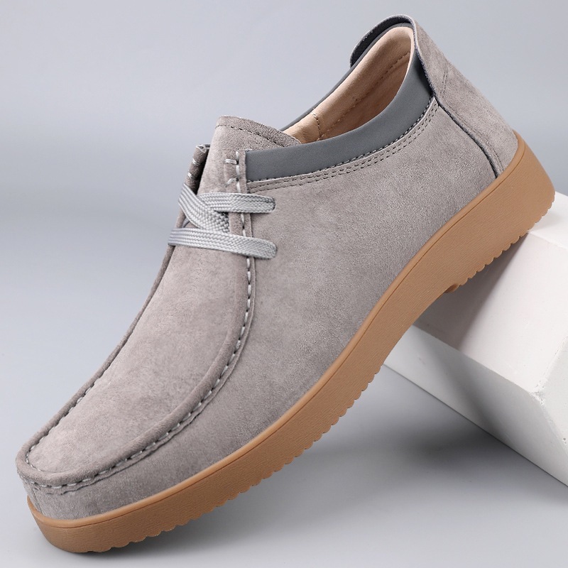 Zapatos casuales para hombre, cuero con cordones, estilo Británicos.