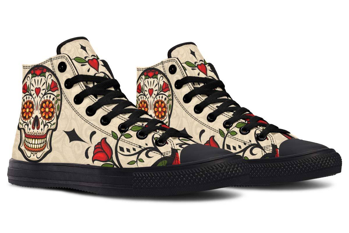 Printed Couple High Top Canvas Shoes - Imagen 8
