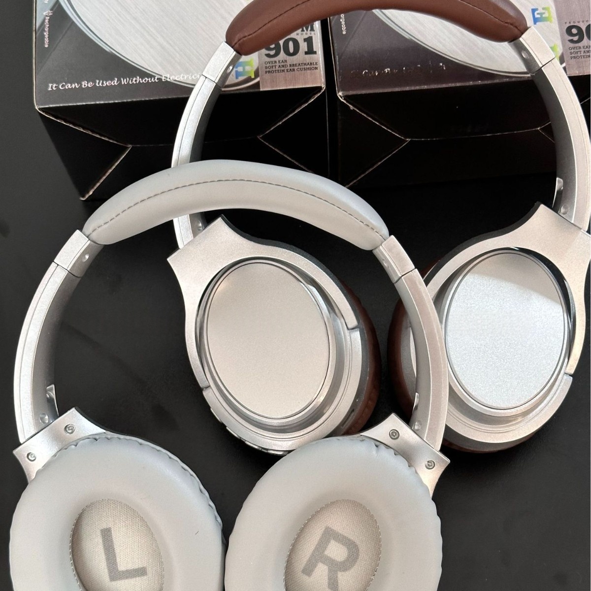 New 901 American-style Retro Over-ear Metal Headphones - Imagen 7