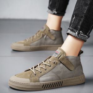 Men's high-top canvas shoes