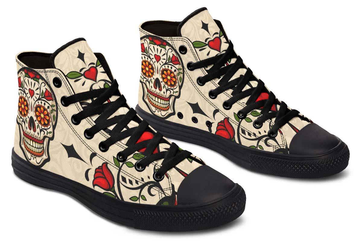 Printed Couple High Top Canvas Shoes - Imagen 6