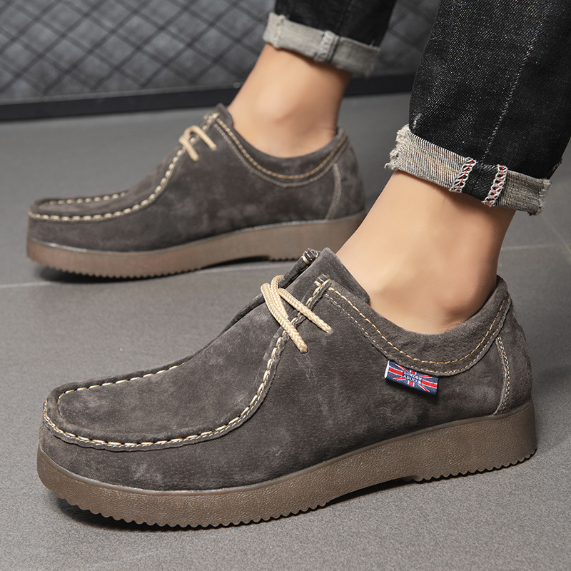 Nuevas zapatillas de cuero estilo británicos, estilo retro