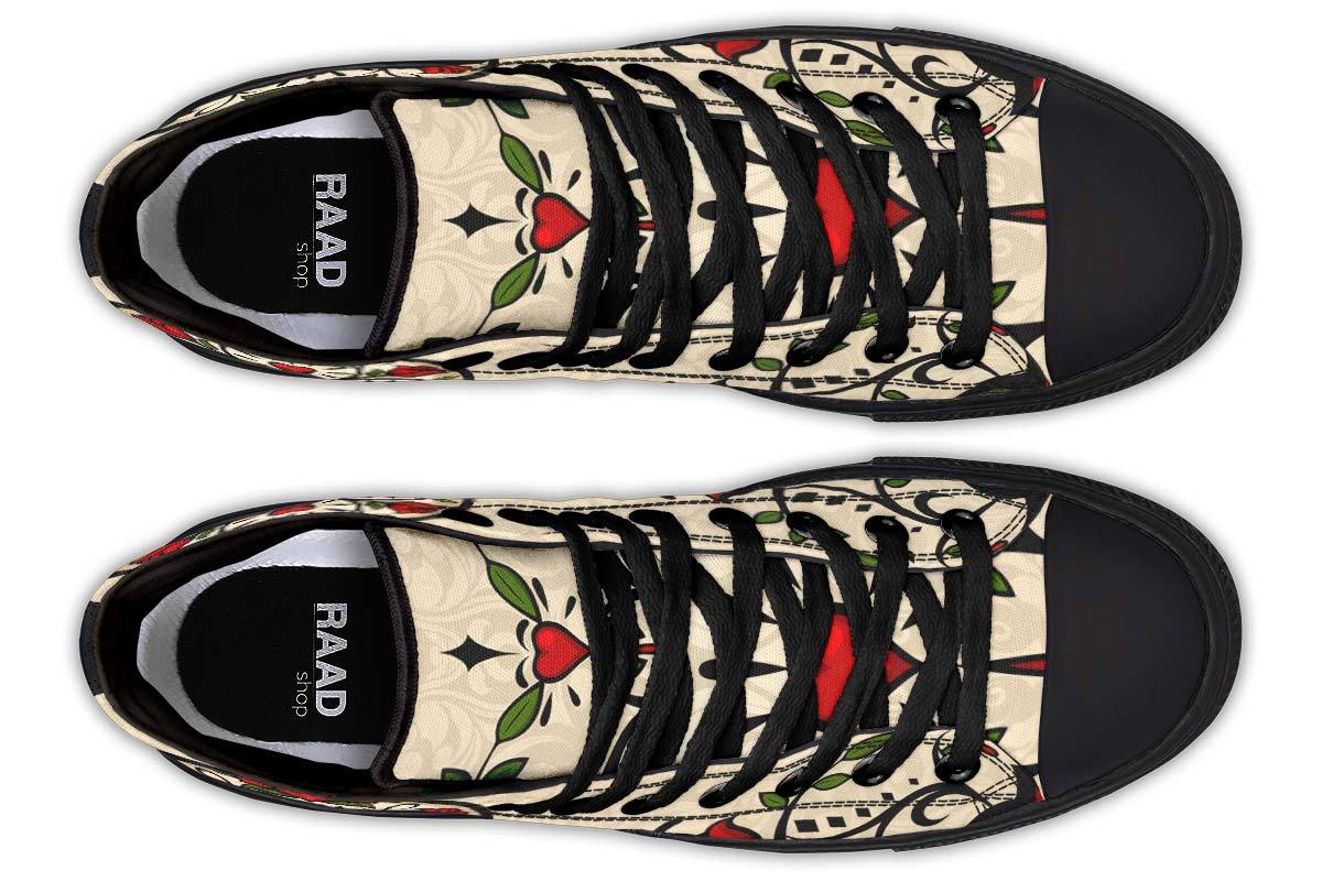 Printed Couple High Top Canvas Shoes - Imagen 10