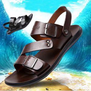 Sandalias Hombre Casual Cómodos zapatos de hebilla descalzos