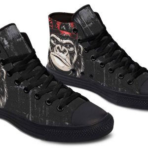 Printed Couple High-top Canvas Shoes