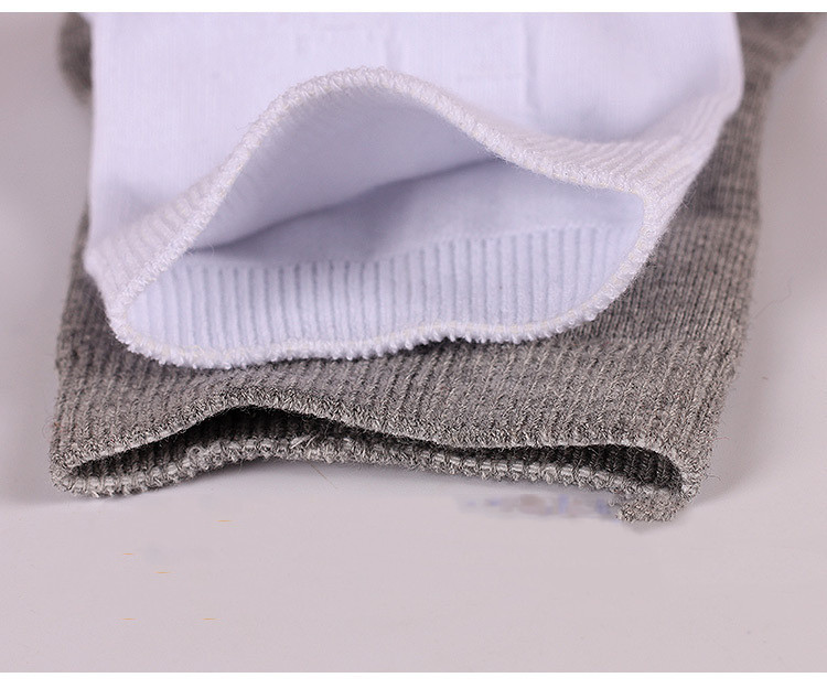 Calcetines negros de media caña para hombre, de algodón peinado, para otoño e invierno. - Imagen 5