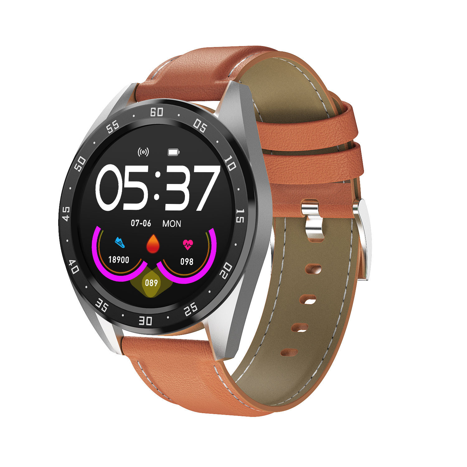 Reloj inteligente con monitoreo de frecuencia cardíaca, presión arterial y oxígeno en sangre. - Imagen 3