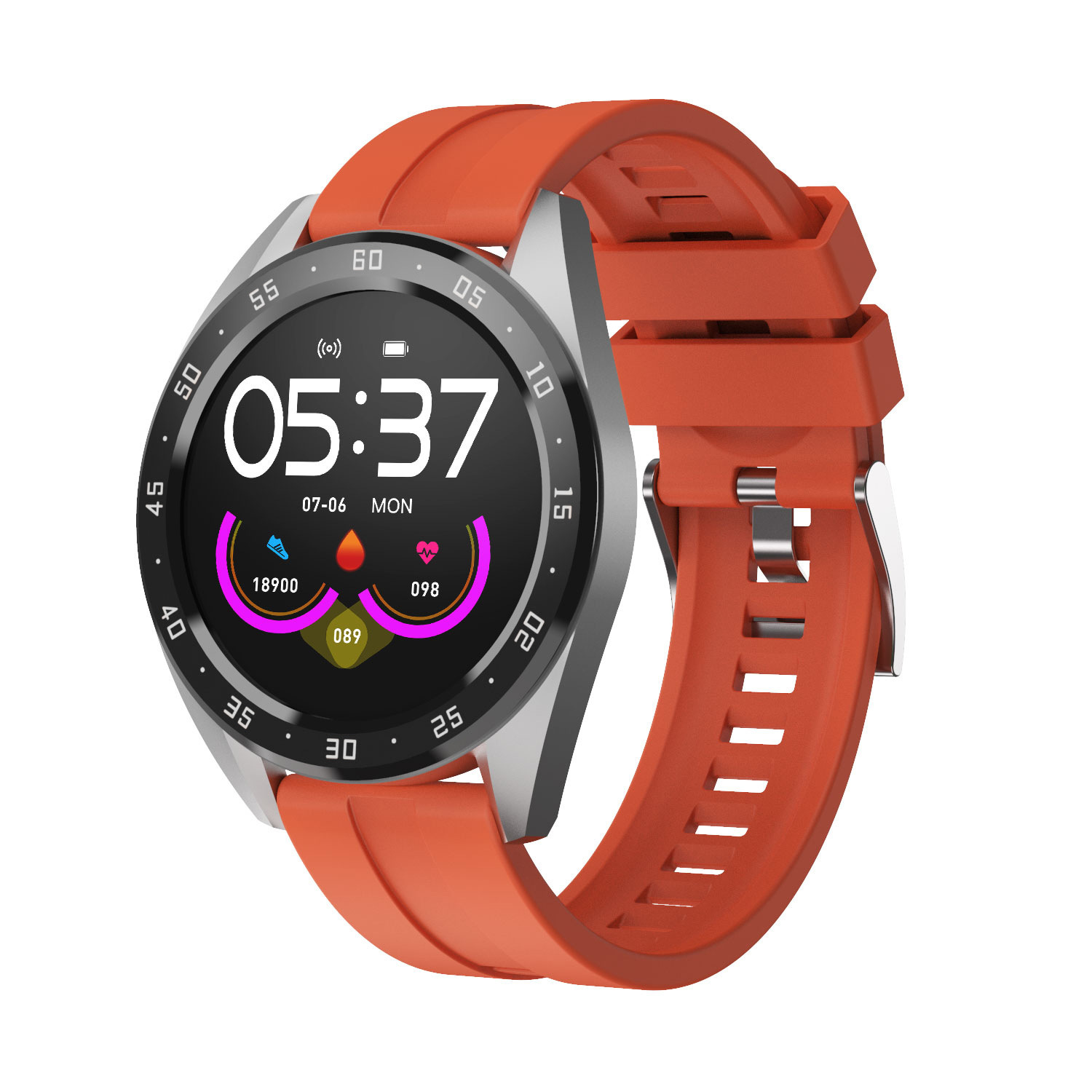 Reloj inteligente con monitoreo de frecuencia cardíaca, presión arterial y oxígeno en sangre. - Imagen 4